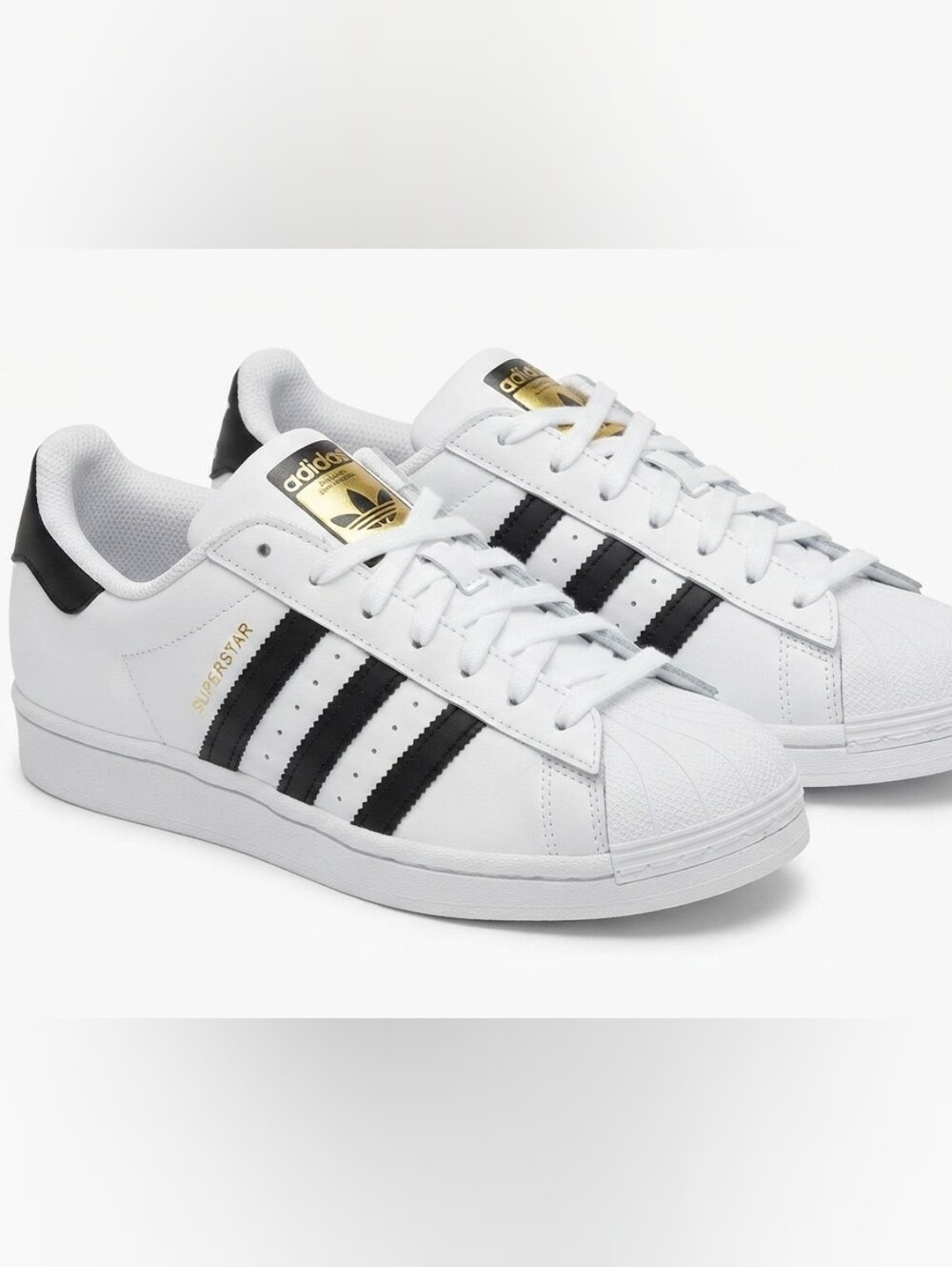 Adidas Superstar White Black Shell Toe Leather Sneakers Unisex Size 8